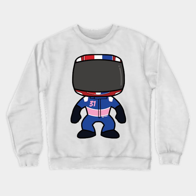 Esteban Ocon Custom Bobblehead - 2022 Season Crewneck Sweatshirt by GreazyL